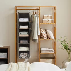 Hanging closet organizer