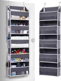 Corner shelf organizer