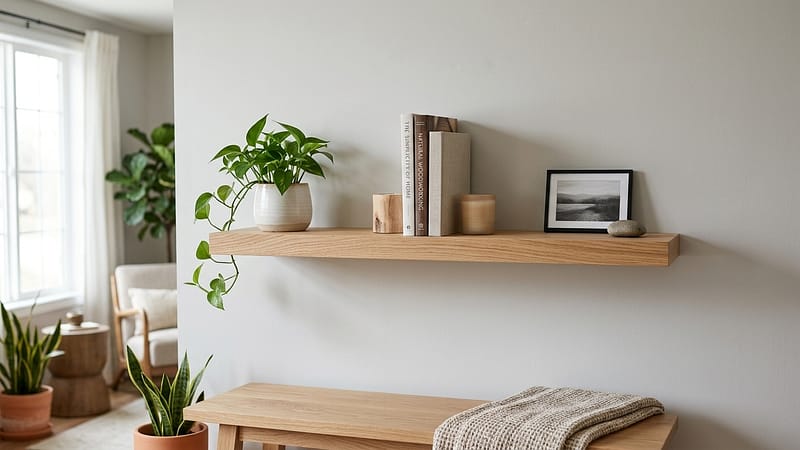 Minimalist DIY Wooden Shelf for Your Home (Simple & Stylish Storage Idea)